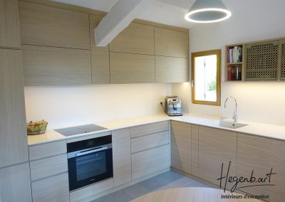 Cuisine sur mesure en bois moderne