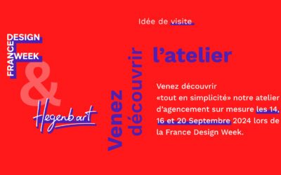 Hegenbart fait sa France Design Week les 14 / 16 et  20 septembre !