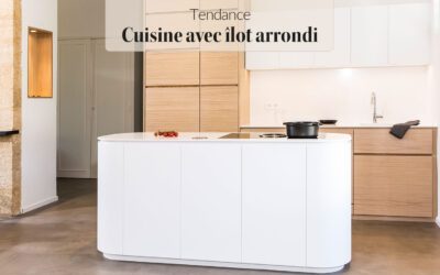 Tendance cuisine avec ilot arrondi pour un intérieur chaleureux et design