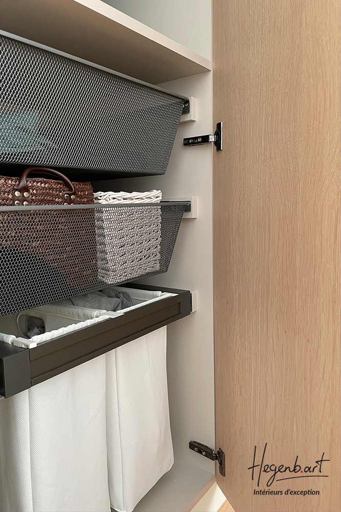 dressing equipement pratique tiroir linge sale et paniers mesh hegenbart dressings sur mesure provence