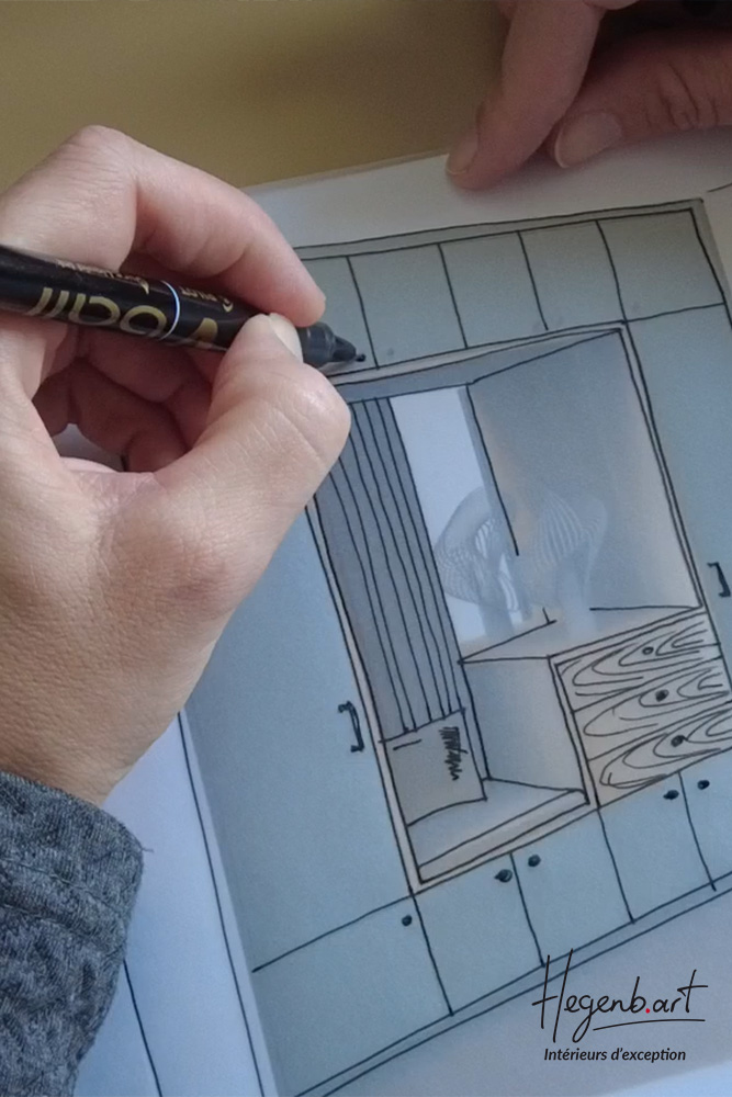 Design intérieur, Conseil aménagements et croquis - Hegenbart