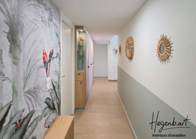 Meuble d&rsquo;entrée étroit sur mesure à Aix-en-Provence