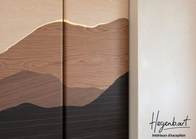 *Collection Hegenbart* => Porte pivot PAYSAGE, inspirée par la Sainte-Victoire
